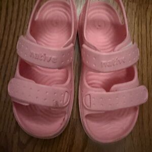 Native Kids Bubblegum Pink Sandals